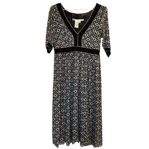 Max Studio black white stretch dress M